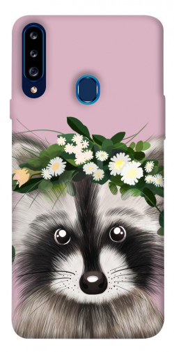 Чехол itsPrint Raccoon in flowers для Samsung Galaxy A20s