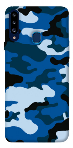 Чехол itsPrint Синий камуфляж 3 для Samsung Galaxy A20s