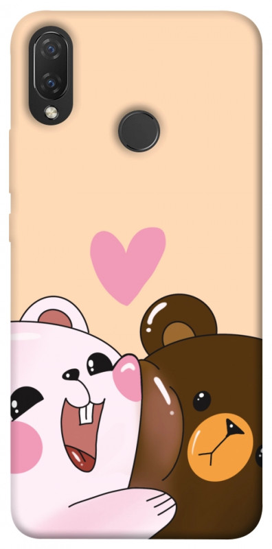Чехол itsPrint Медвежата для Huawei P Smart+ (nova 3i), любовь, купить оптом с доставкой