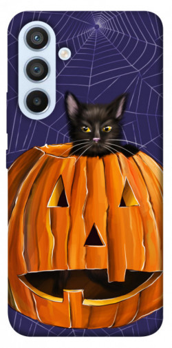 Чохол itsPrint Cat and pumpkin для Samsung Galaxy A54 5G