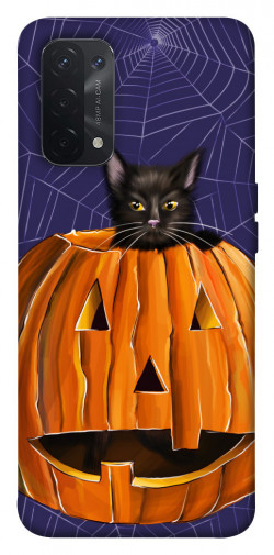 Чохол itsPrint Cat and pumpkin для Oppo A54 4G
