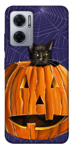 Чехол itsPrint Cat and pumpkin для Xiaomi Redmi Note 11E