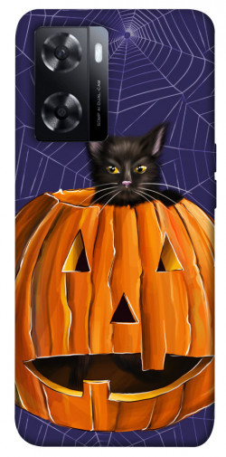 Чехол itsPrint Cat and pumpkin для Oppo A57s