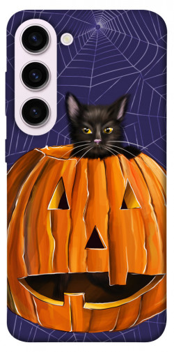 Чехол itsPrint Cat and pumpkin для Samsung Galaxy S23+