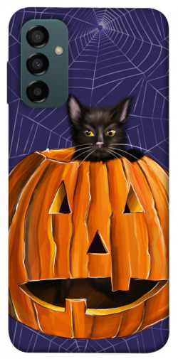 Чехол itsPrint Cat and pumpkin для Samsung Galaxy M14 5G