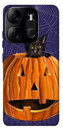 Чохол itsPrint Cat and pumpkin для Tecno Spark Go 2023