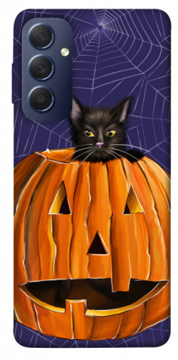 Чохол itsPrint Cat and pumpkin для Samsung Galaxy M54 5G