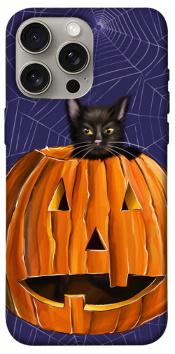 Чехол itsPrint Cat and pumpkin для Apple iPhone 15 Pro Max (6.7")