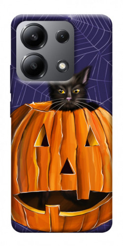 Чохол itsPrint Cat and pumpkin для Xiaomi Redmi Note 13 4G