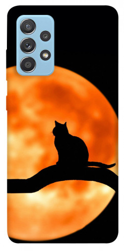 Чехол itsPrint Кот на фоне луны для Samsung Galaxy A52 4G / A52 5G