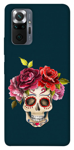 Чохол itsPrint Flower skull для Xiaomi Redmi Note 10 Pro Max