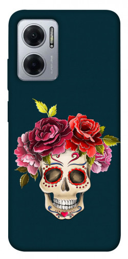 Чохол itsPrint Flower skull для Xiaomi Redmi Note 11E