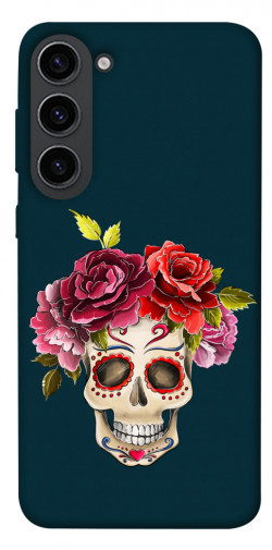 Чохол itsPrint Flower skull для Samsung Galaxy S23
