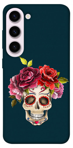 Чехол itsPrint Flower skull для Samsung Galaxy S23+
