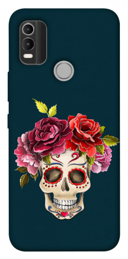 Чехол itsPrint Flower skull для Nokia C21 Plus