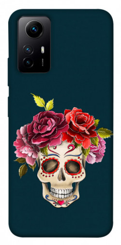 Чехол itsPrint Flower skull для Xiaomi Redmi Note 12S