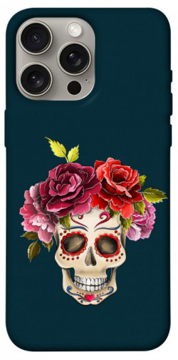 Чехол itsPrint Flower skull для Apple iPhone 15 Pro Max (6.7")