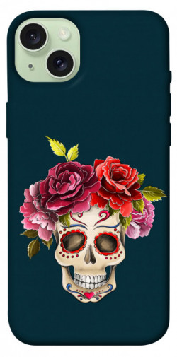 Чехол itsPrint Flower skull для Apple iPhone 15 Plus (6.7")