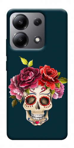 Чехол itsPrint Flower skull для Xiaomi Redmi Note 13 4G