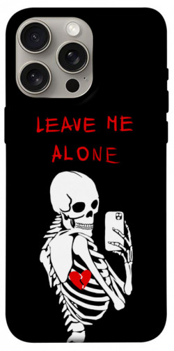 Чехол itsPrint Leave me alone для Apple iPhone 15 Pro Max (6.7")