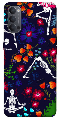 Чехол itsPrint Yoga skeletons для Oppo Reno 4