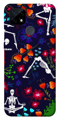Чехол itsPrint Yoga skeletons для Realme C21