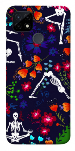 Чехол itsPrint Yoga skeletons для Realme C12