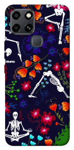 Чехол itsPrint Yoga skeletons для Infinix Smart 6