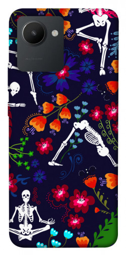 Чехол itsPrint Yoga skeletons для Realme C30