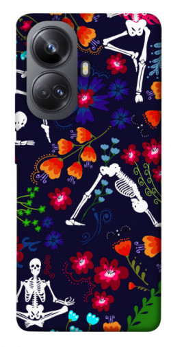 Чехол itsPrint Yoga skeletons для Realme 10 Pro+