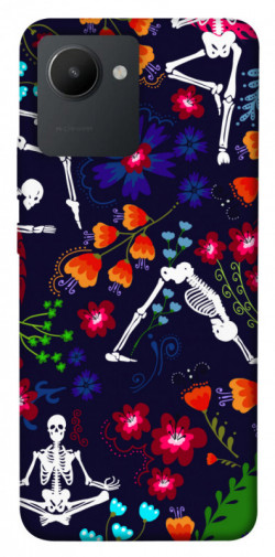 Чехол itsPrint Yoga skeletons для Realme C30s