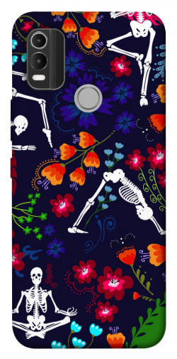 Чехол itsPrint Yoga skeletons для Nokia C21 Plus