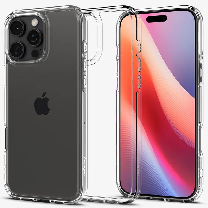 Прозрачный чехол SGP Ultra Hybrid для Apple iPhone 16 Pro (6.3) | TPU+PC с усиленными бортами на картинке №1