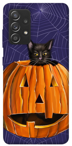 Чехол itsPrint Cat and pumpkin для Samsung Galaxy A72 4G / A72 5G