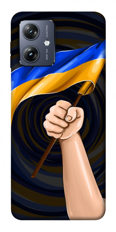 Чехол itsPrint Флаг для Motorola Moto G54, love ukraine, купить оптом с доставкой