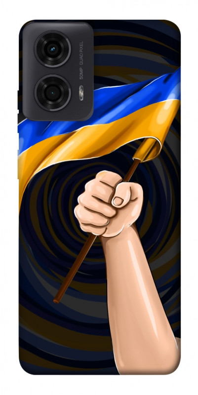Чехол itsPrint Флаг для Motorola Moto G24, love ukraine, купить оптом с доставкой