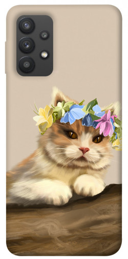 Чохол itsPrint Cat in flowers для Samsung Galaxy A32 (A325F) 4G