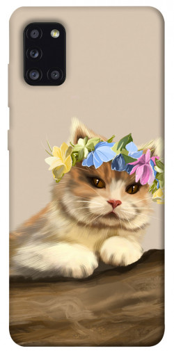 Чехол itsPrint Cat in flowers для Samsung Galaxy A31