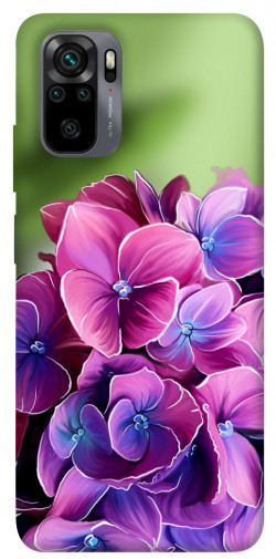 Чехол itsPrint Кружевная гортензия для Xiaomi Redmi Note 10 / Note 10s