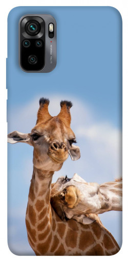 Чехол itsPrint Милые жирафы для Xiaomi Redmi Note 10 / Note 10s
