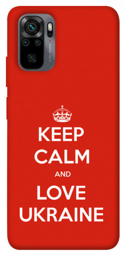 Чехол itsPrint Keep calm and love Ukraine для Xiaomi Redmi Note 10 / Note 10s