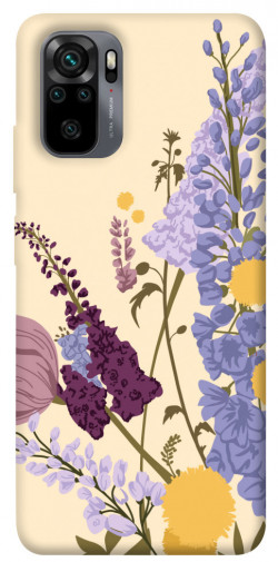 Чехол itsPrint Flowers art для Xiaomi Redmi Note 10 / Note 10s