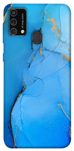 Чехол itsPrint Синий с золотом для Samsung Galaxy M21s
