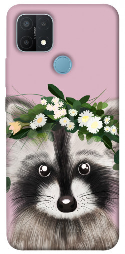 Чехол itsPrint Raccoon in flowers для Oppo A15s / A15