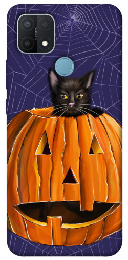 Чехол itsPrint Cat and pumpkin для Oppo A15s / A15