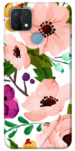 Чехол itsPrint Акварельные цветы для Oppo A15s / A15