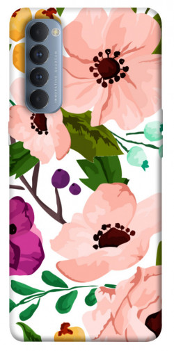Чехол itsPrint Акварельные цветы для Oppo Reno 4 Pro