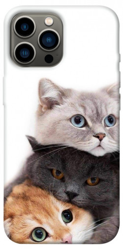 Чехол itsPrint Три кота для Apple iPhone 13 Pro Max (6.7")