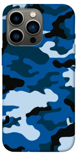 Чехол itsPrint Синий камуфляж 3 для Apple iPhone 13 Pro (6.1")