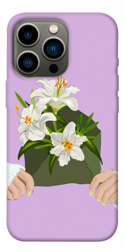 Чехол itsPrint Flower message для Apple iPhone 13 Pro (6.1")